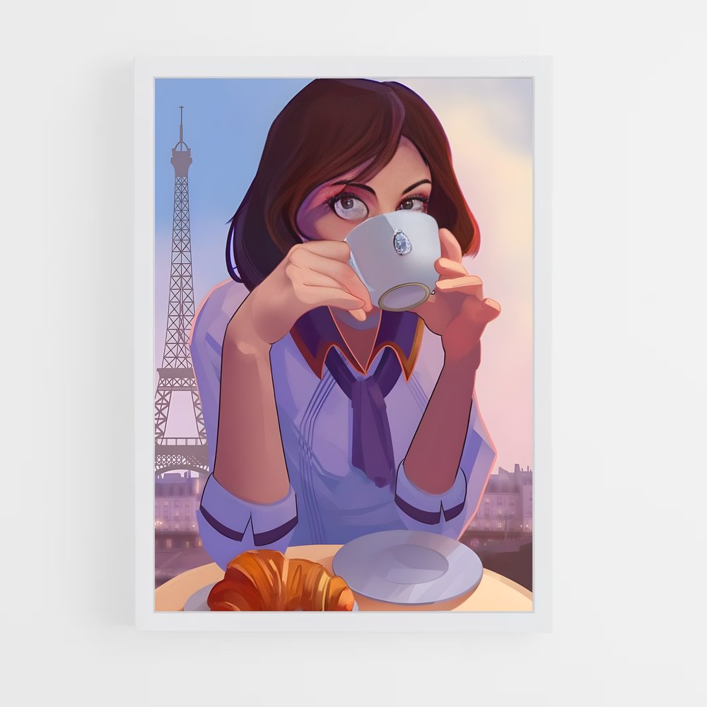 Poster Elizabeth au Café de la Tour – affiche Bioshock (vue 3)